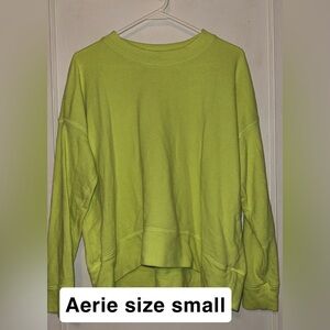 Aerie Bright Green Relaxed Sweatshirt